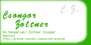 csongor zoltner business card